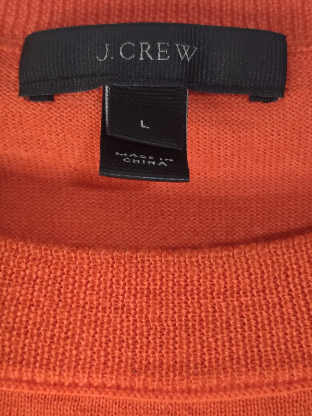 J. Crew Women's Crewneck Sweater in Coral Red 100% Wool